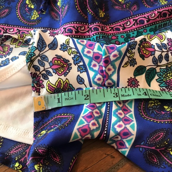 NWT Peach Love size M paisley & floral shorts - Picture 12 of 13